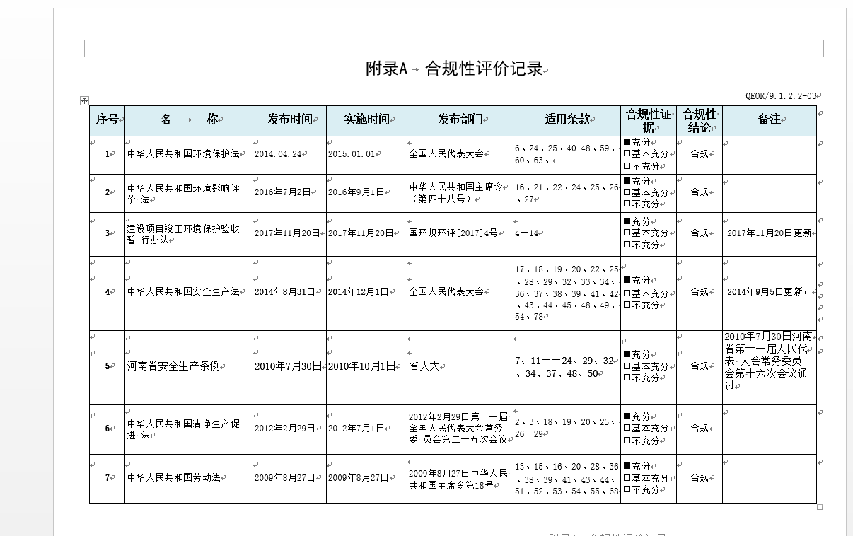 法律法规输出